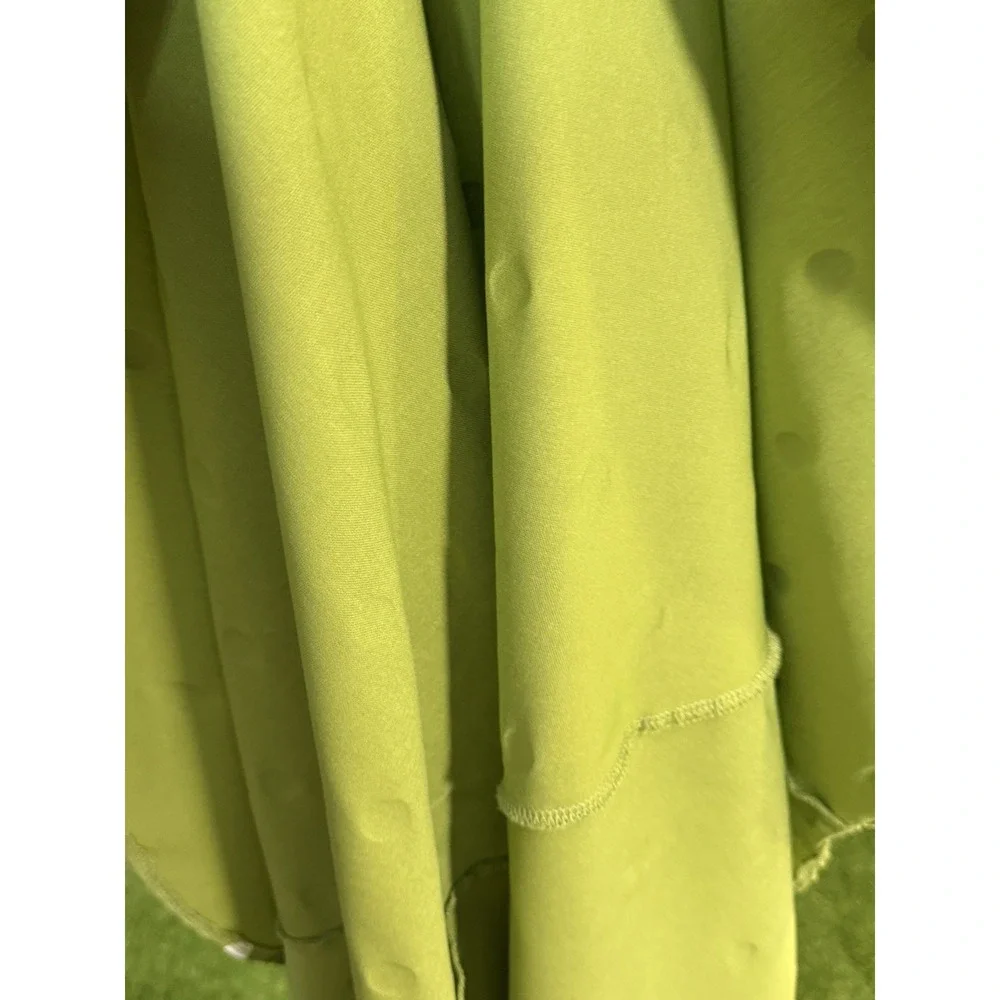 Unique Vintage Dress Womens Small 4 Green Polka Dot Retro Midi - Picture 10 of 16